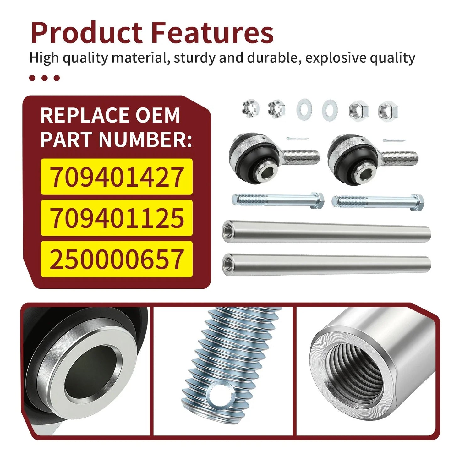 Tie Rods and Ends Kit for Can-Am Maverick 1000/Max 1000 (2014–2015)