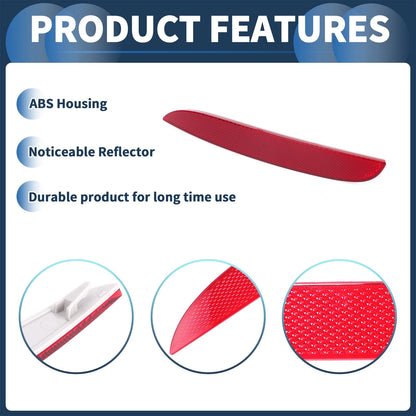 Bumper Reflector No. 63142990863 for BMW X1 E84 (2009–2015) Red Rear Left