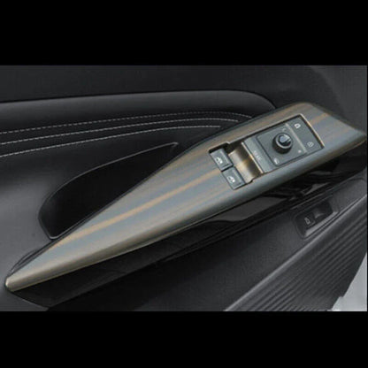 4x Wood Grain Lift Panel Switch Cover Trim for Volkswagen ID.4 (2021–2023)