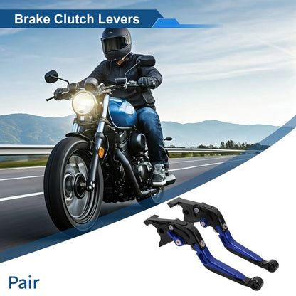 Adjustable Brake Clutch Levers for Kawasaki ZX7R/ZX7RR (1996–2003) Black Blue