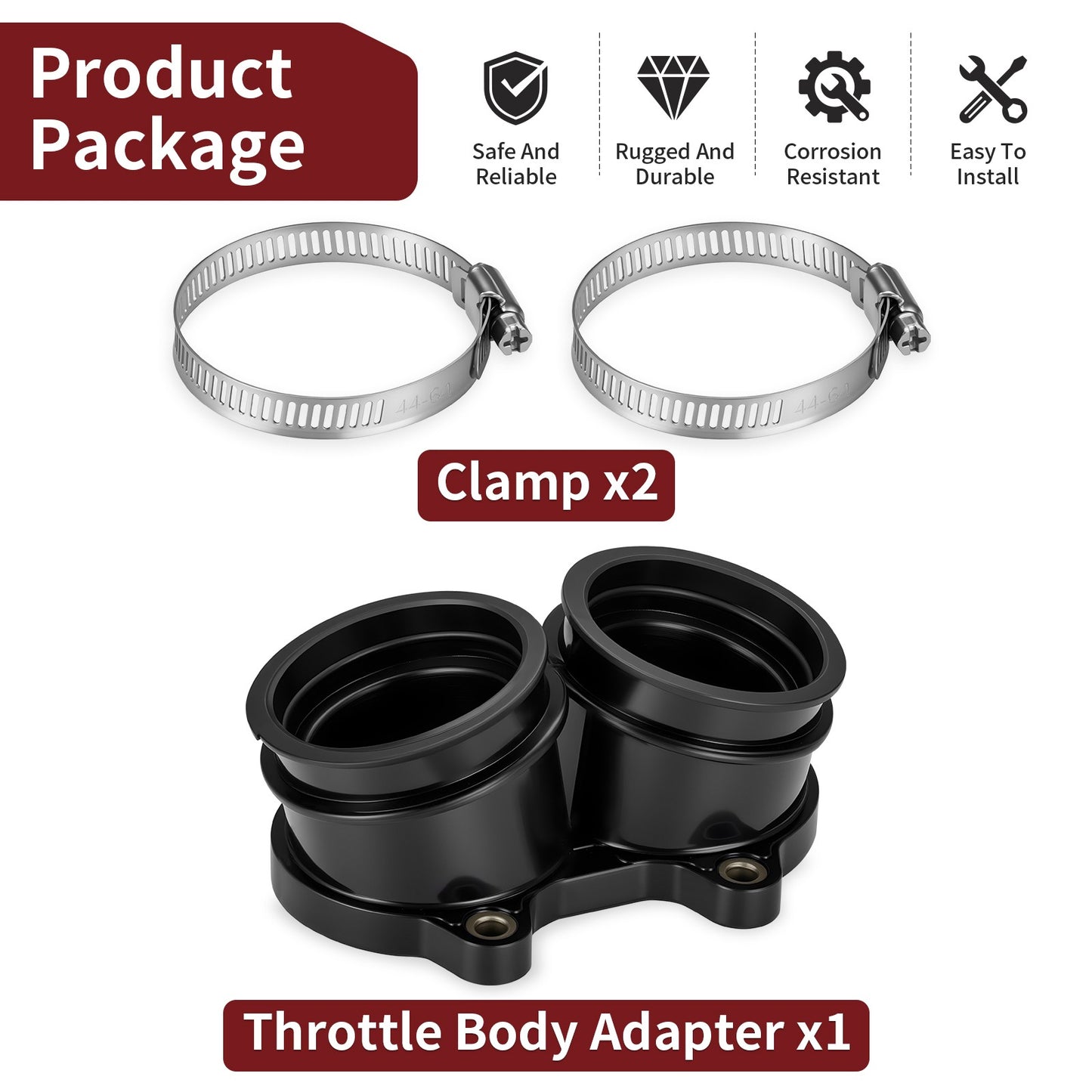 Throttle Body Adapter for Polaris Cross Country Roads (2004–2019)