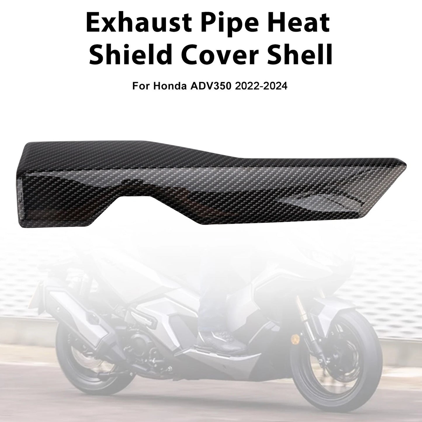Exhaust Pipe Heat Shield Cover for Honda ADV 350 (2022–2024) Carbon