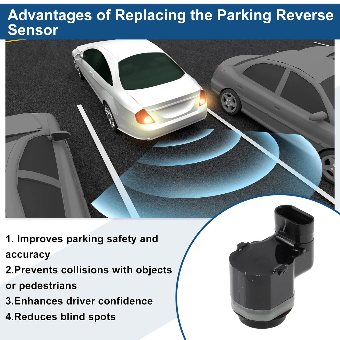 Reverse Backup Parking Sensor No.3C0919275AD for Volkswagen Passat B7 (2011–2015)