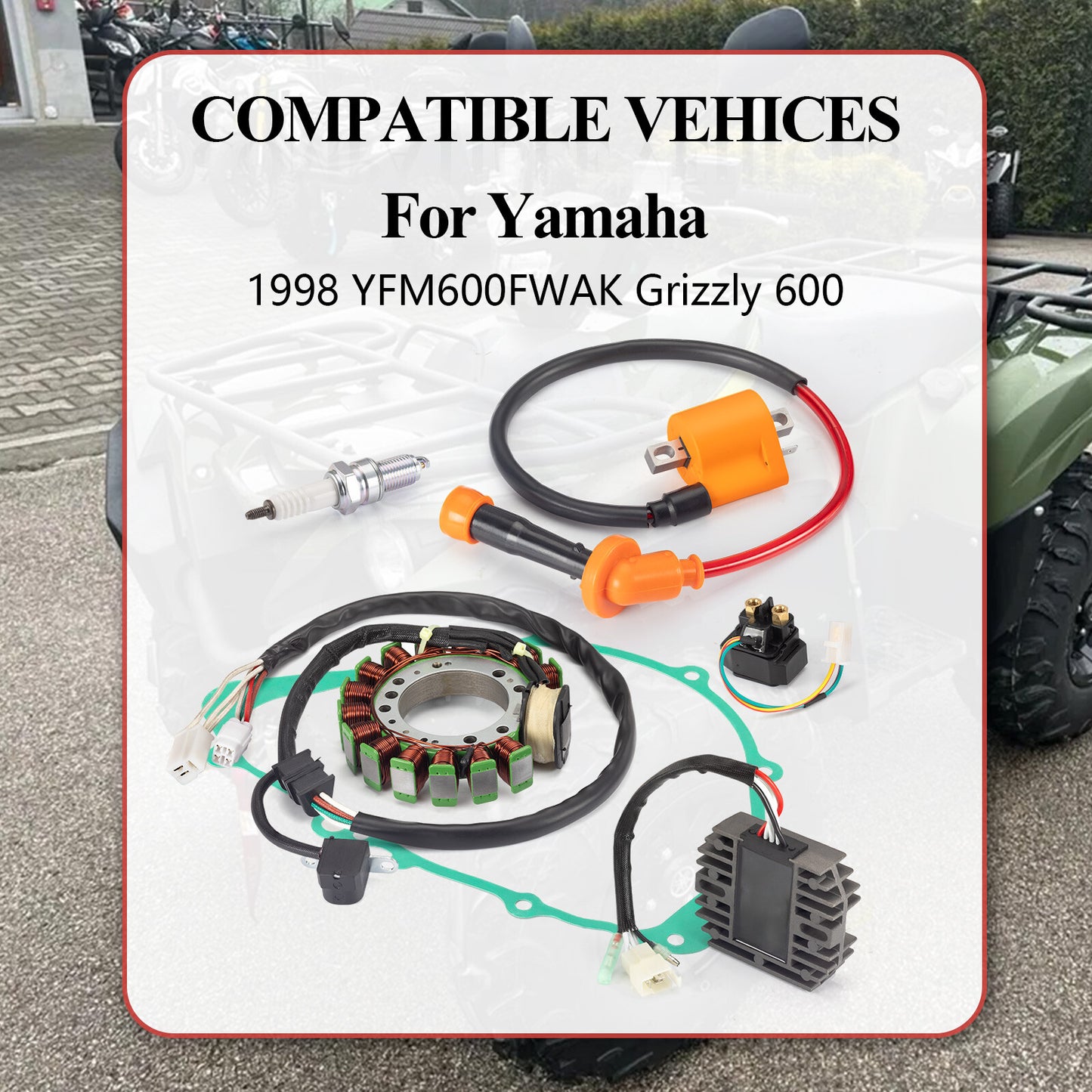 Stator & Ignition Coil for Yamaha Grizzly 600 (1998)
