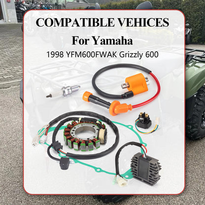 Stator & Ignition Coil for Yamaha Grizzly 600 (1998)