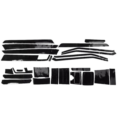 Glossy Carbon Fiber Interior Trim Decals for Mercedes E-Class W212 (2010–2017)