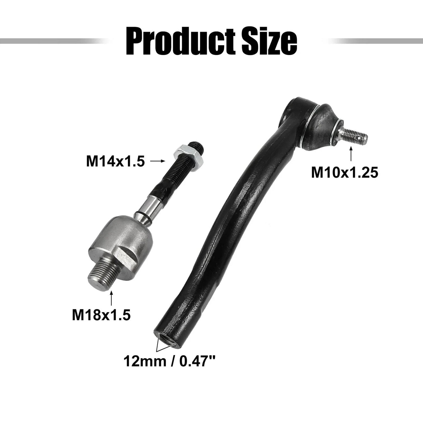 Tie Rod End Link Kit for Honda Accord & Acura TSX (2003-2008)