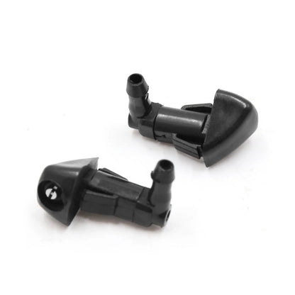 2 x Black Plastic Windshield Washer Wiper Nozzles for Honda