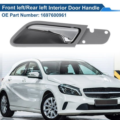 Interior Door Handle for Mercedes-Benz A180 (2004–2012) No. 1697600961 Gray Chrome