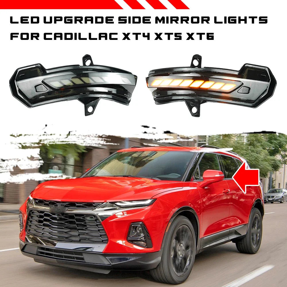 LED Wing Mirror Lamp Turn Signal for Cadillac XT4 XT5 XT6 (2019–2024)