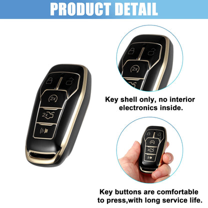 TPU Remote Key Fob Case Cover for Ford Fusion F150 (2013–2020)