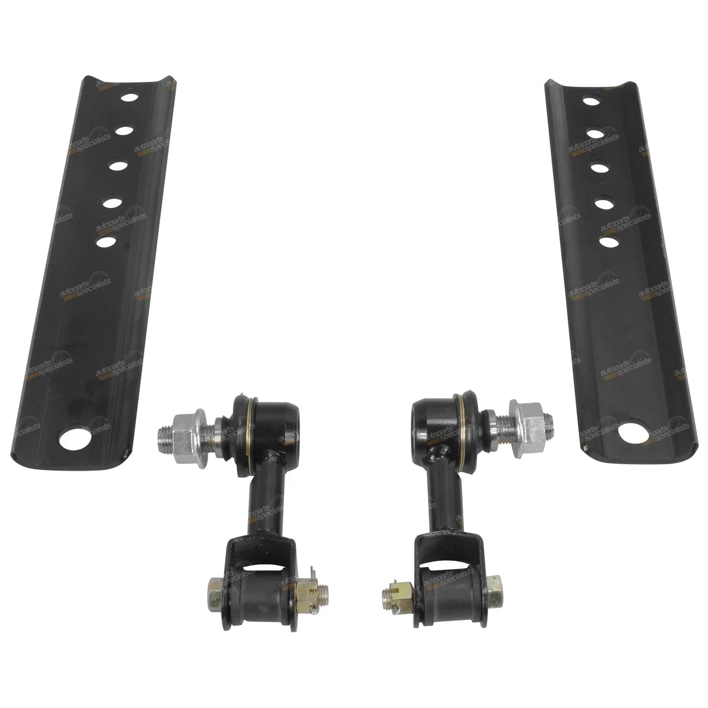 2 x Rear Sway Bar Links + Extension Plates / for Toyota Landcruiser 80 Series (1990–1998)