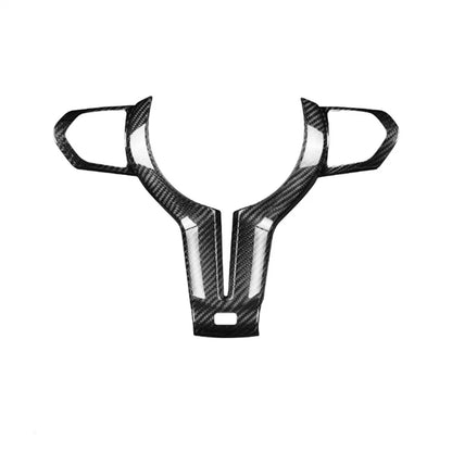 Carbon Fiber Steering Wheel Cover for BMW M2 M3 M4 M5 M6 (2014-2021)