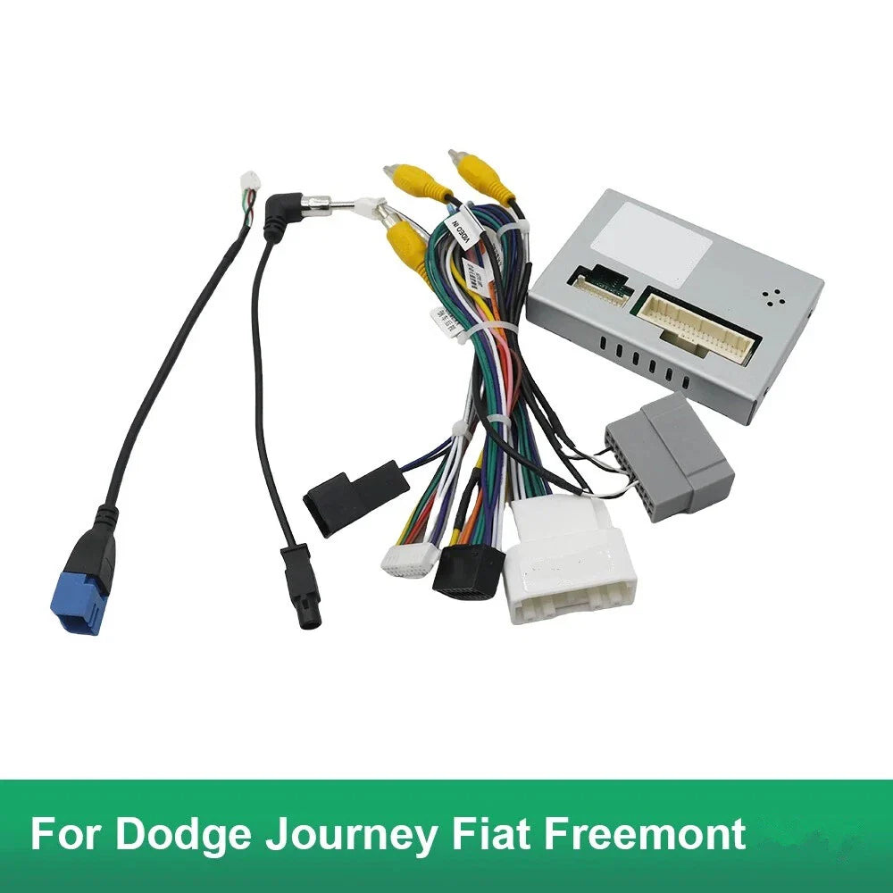 1x Dodge Chrysler 16-Pin Car Stereo Wire Harness Adapter with Canbus Box
