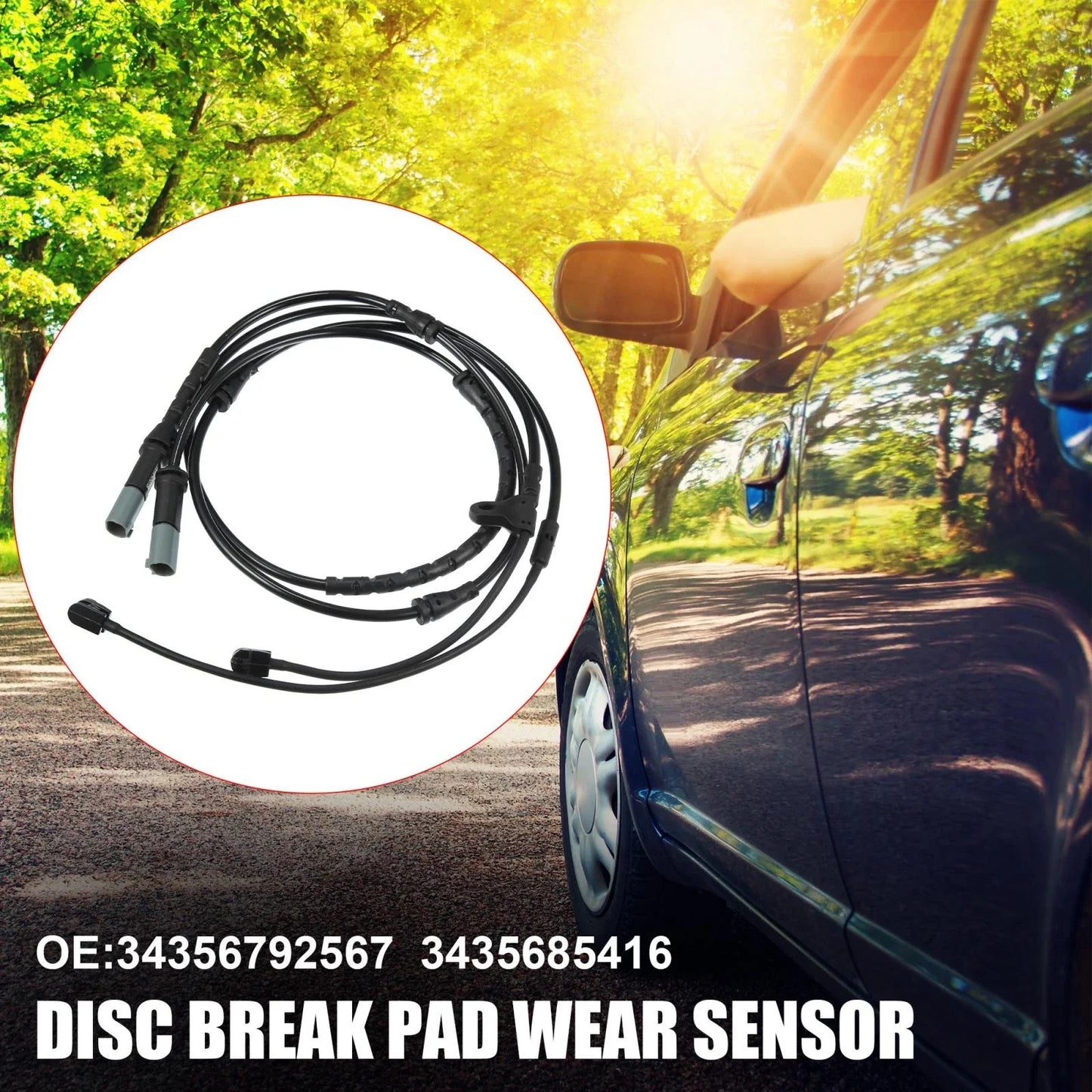 Front & Rear Disc Brake Pad Wear Sensor for BMW X6 (2011-2019)