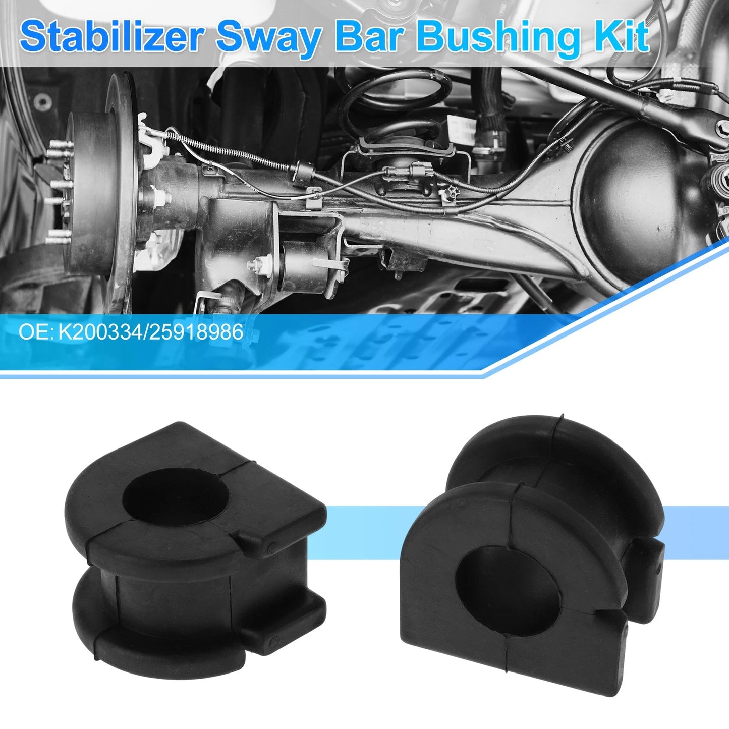 Stabilizer Sway Bar Bushing Kit No.K200334 for Chevrolet Equinox (2010–2017)