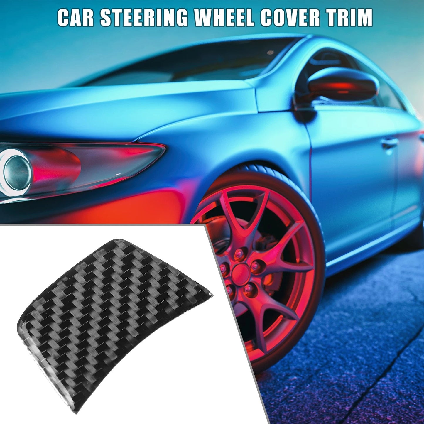 Carbon Fiber Steering Wheel Cover for Audi A4 B8 (2008–2015)
