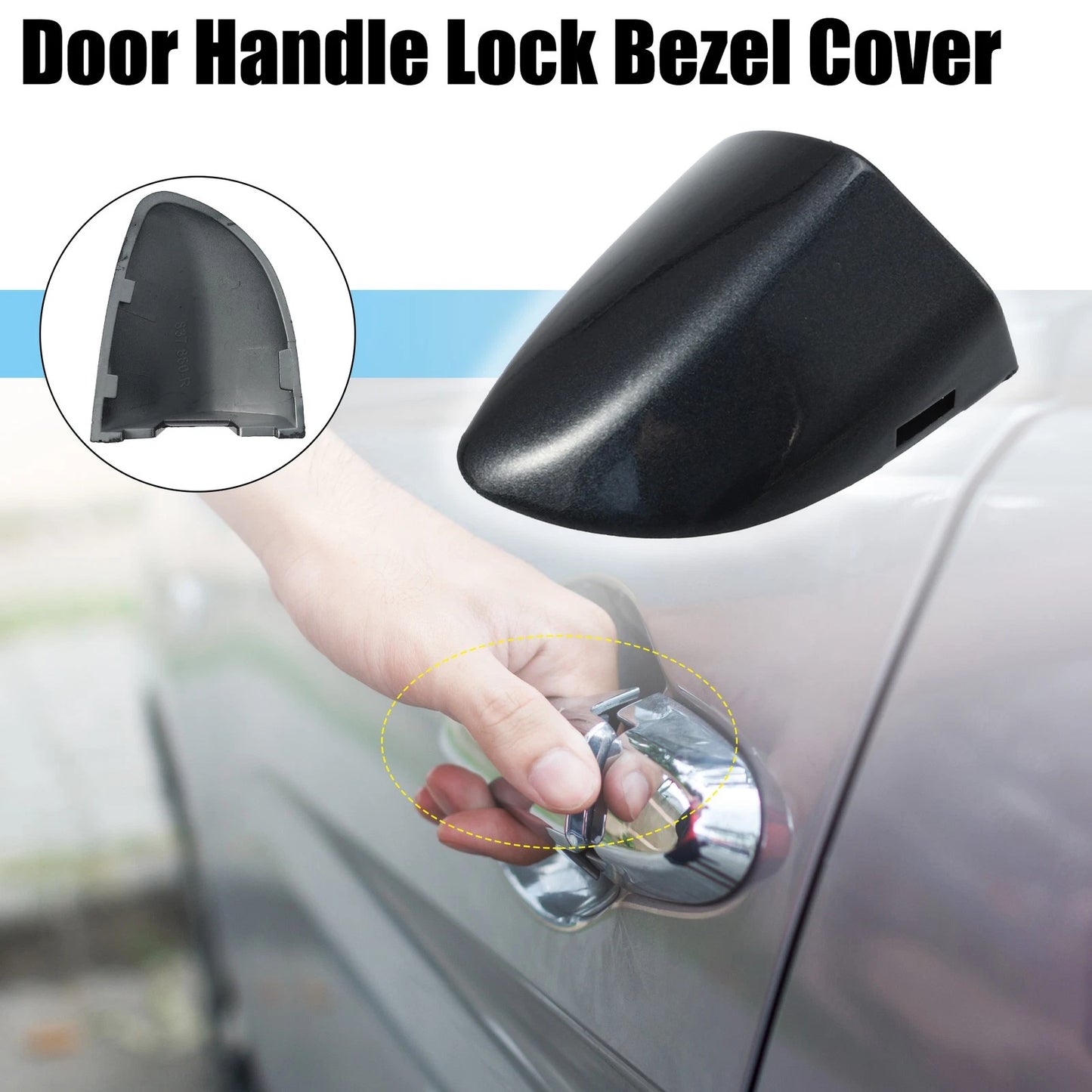 Front Right Outside Door Handle Cover for VW Passat CC (2009–2017) Gray
