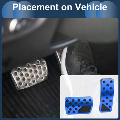 Set of 2 Automatic Foot Accelerator Pedal Covers for Jeep Wrangler (2018–2024) Blue