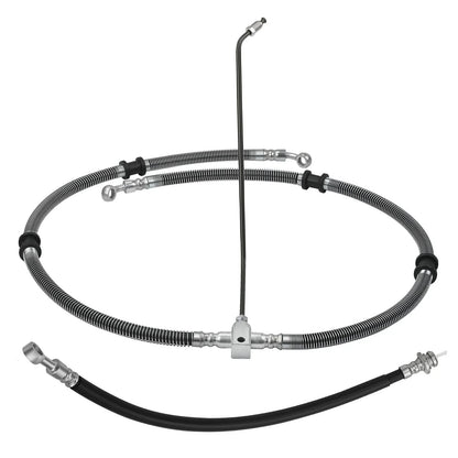 Front Brake Hose Line Pipe Kit for Yamaha Kodiak Grizzly Bruin (2003–2014)
