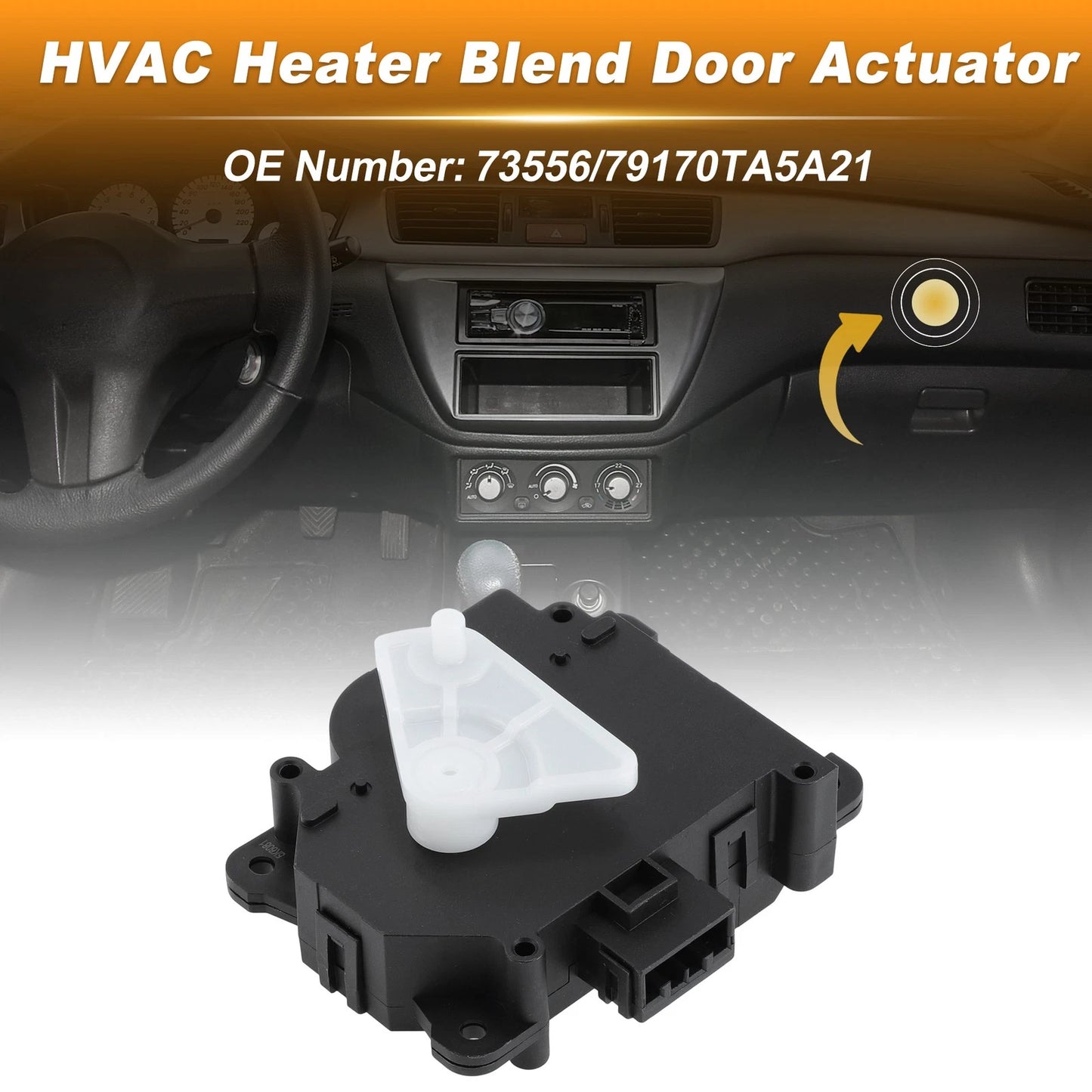 HVAC Heater Blend Door Actuator for Honda Accord (2008–2011) 73556/79170TA5A21