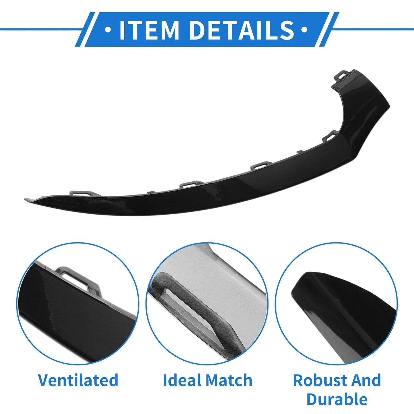 Front Right Bumper Grille Trim for Mercedes-Benz W218 CLS (2015-2017)