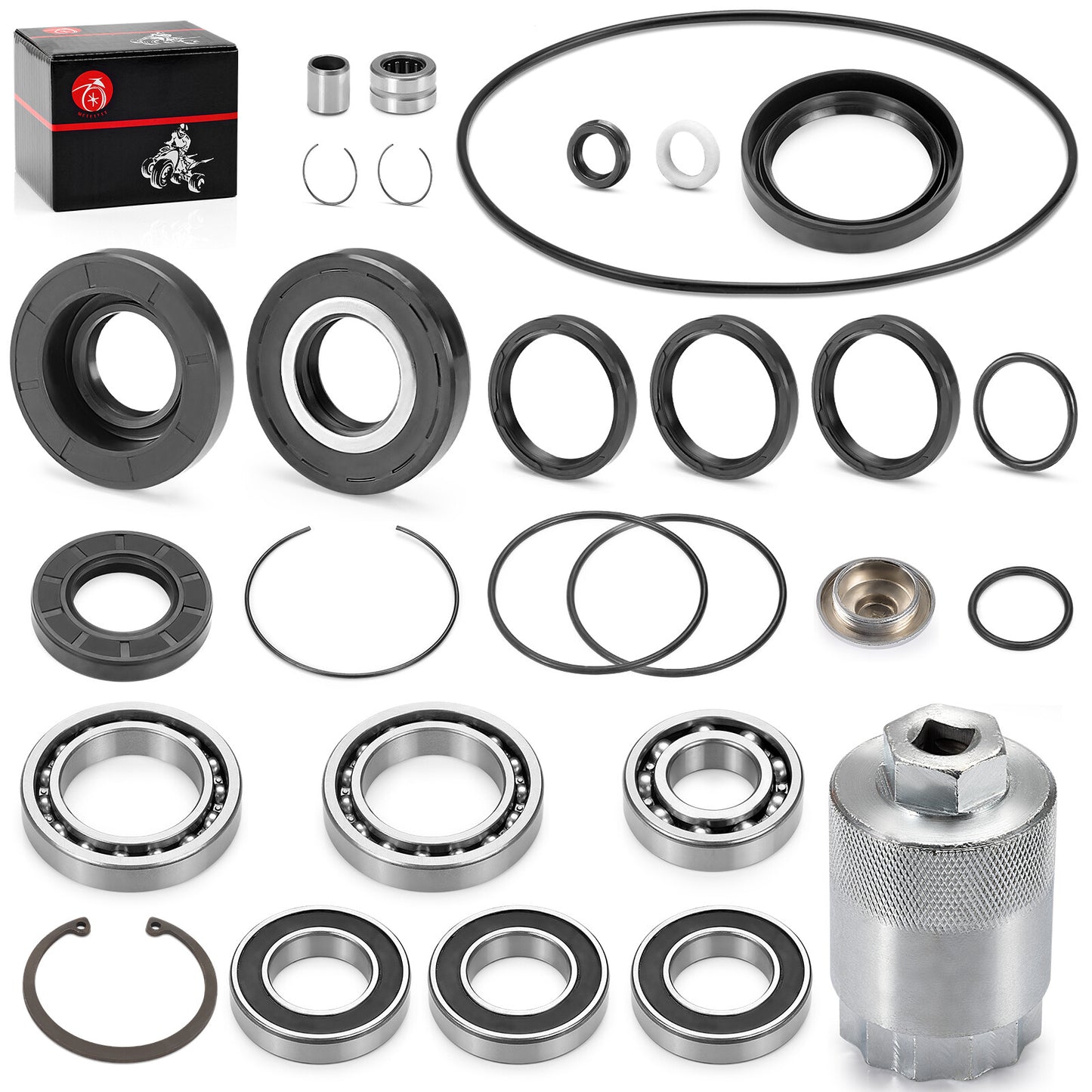 Rear Differential & Axle Bearing Seal Kit for Honda Recon 250 (2002–2023)