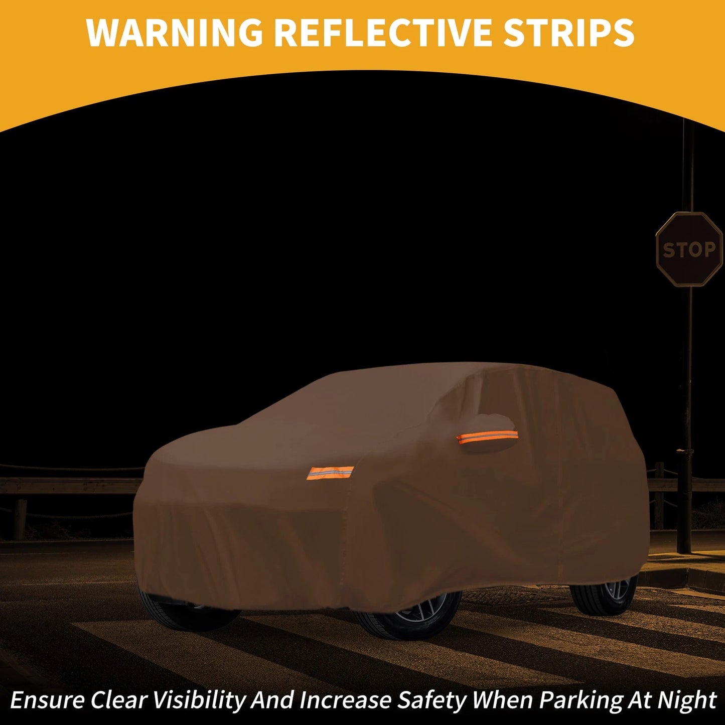 Waterproof Car Cover for Ford Edge (2015–2023) 210D-PU with Zipper