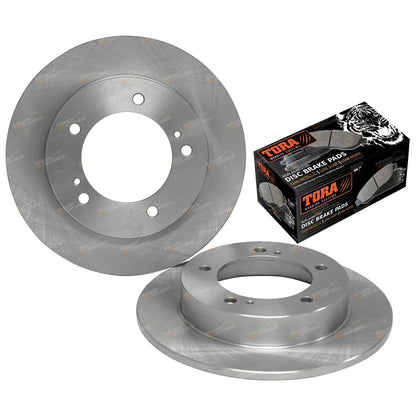 2x Front Disc Rotors + Pads for Suzuki Sierra SJ Series (1983-1995)