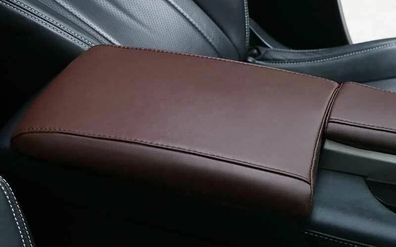 Armrest Box Cover Trim / Dark Brown Leather for Lexus RX350 450h (2016–2022)