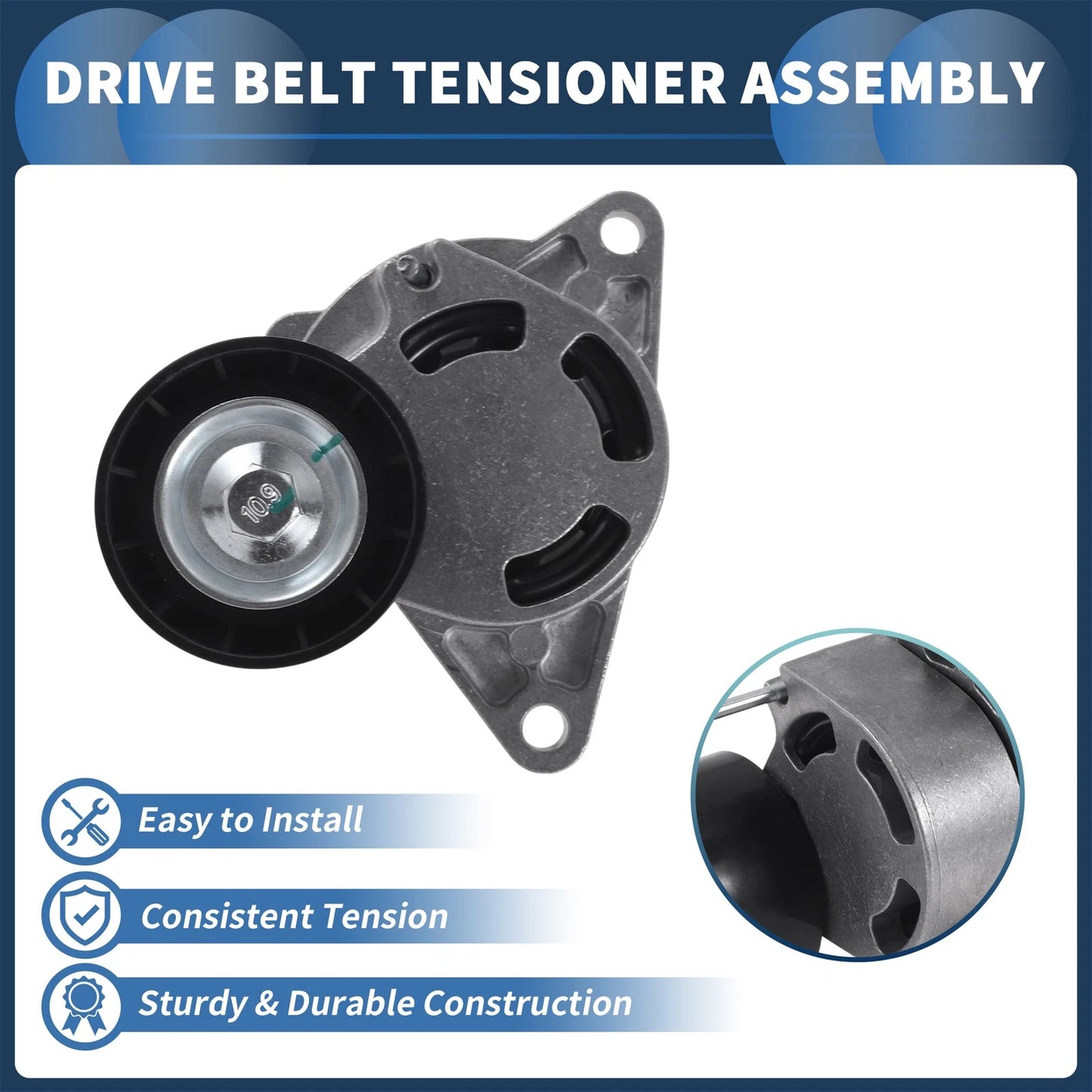 Belt Tensioner for Nissan Interstar (2002–2012) No. 1195500QAD Metal
