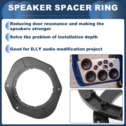 Set of 4 Speaker Spacer Rings for Toyota 6x9" to 6.5"