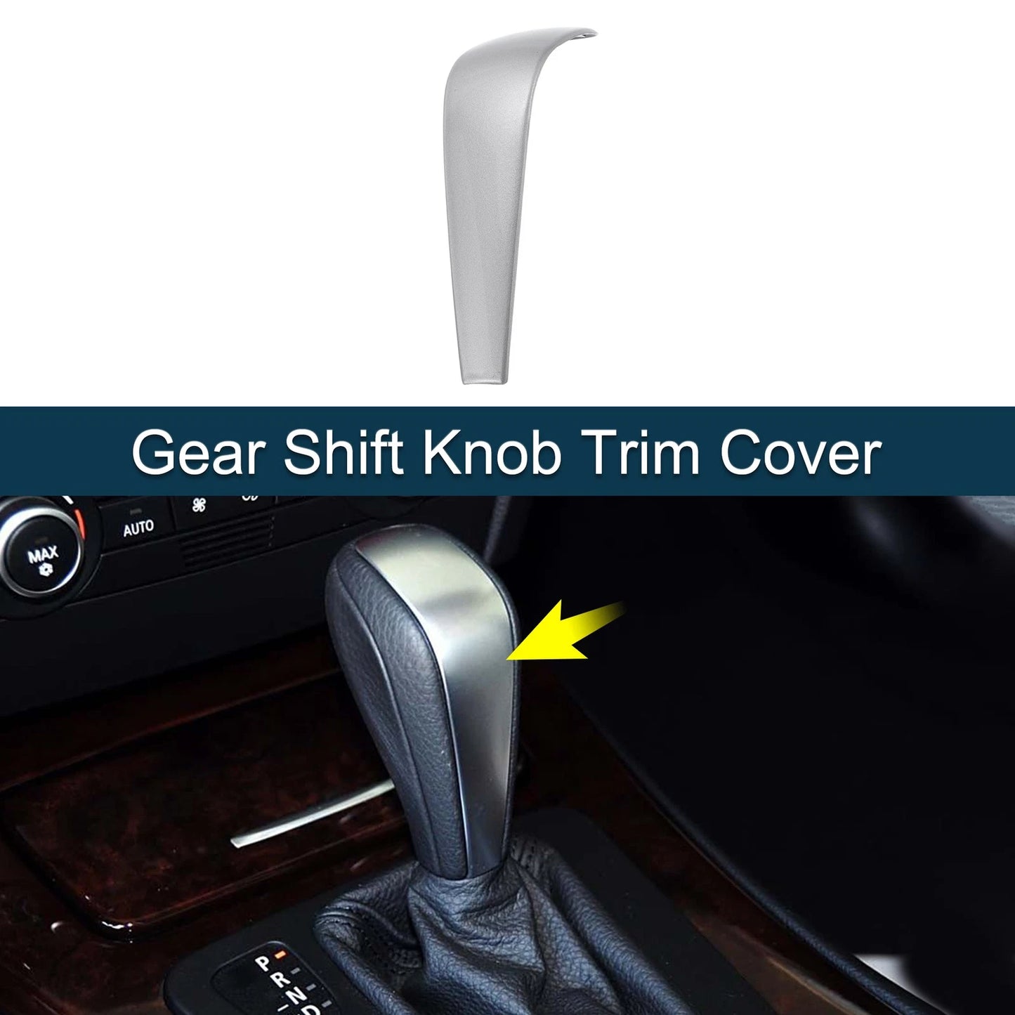 ABS Gear Shift Knob Cover Sticker for BMW 1 3 Series Z4 X1 (2005–2012)