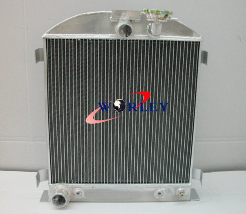 64MM Aluminum Radiator + Fan for 1932 Ford Chopped Engine (1932)