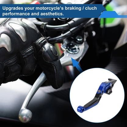 Adjustable Brake Clutch Lever for Yamaha TMAX560 (2019–2020) Blue Black