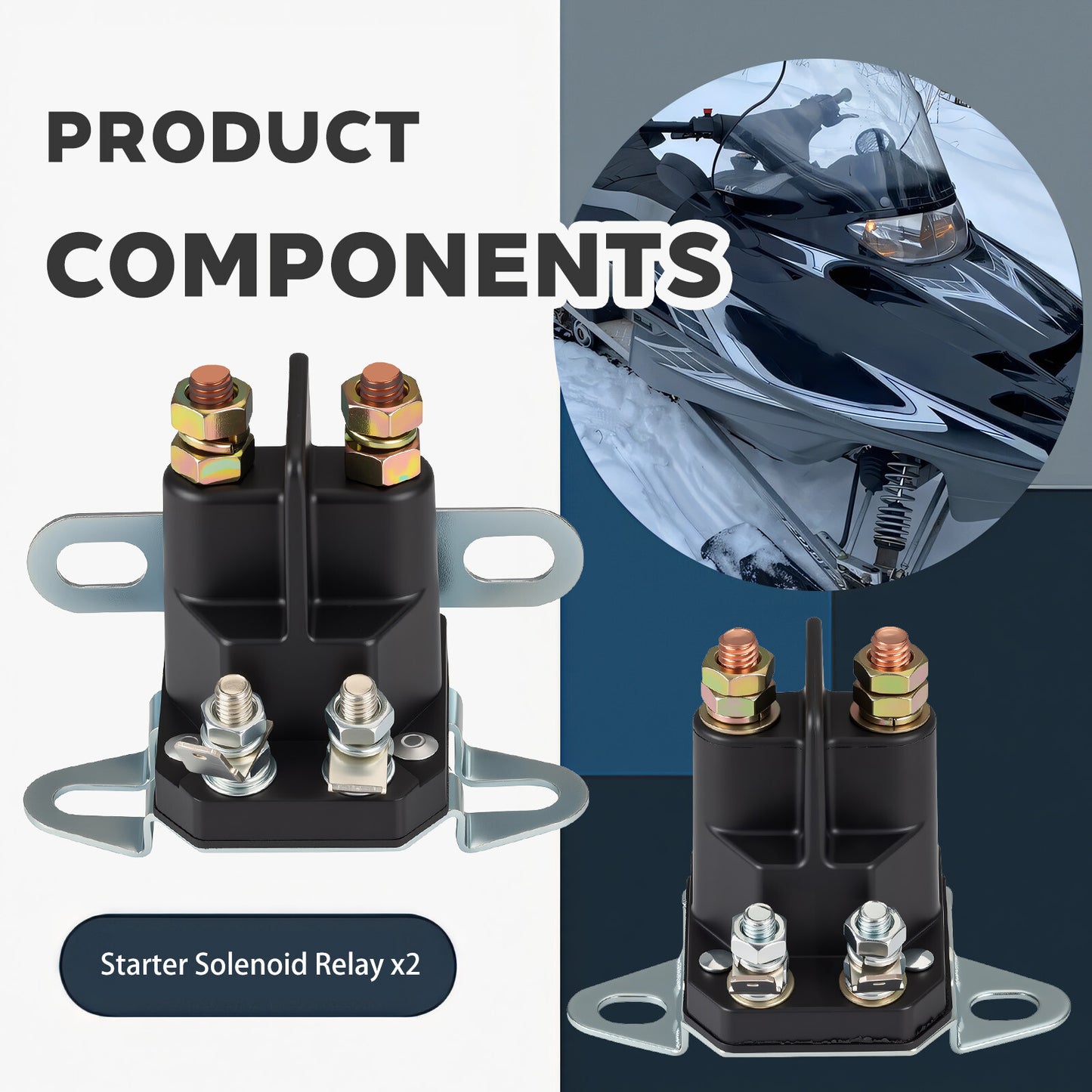 Starter Solenoid Relay for Polaris Indy IQ 550 600 Switchback RMK 800 (2007–2019)