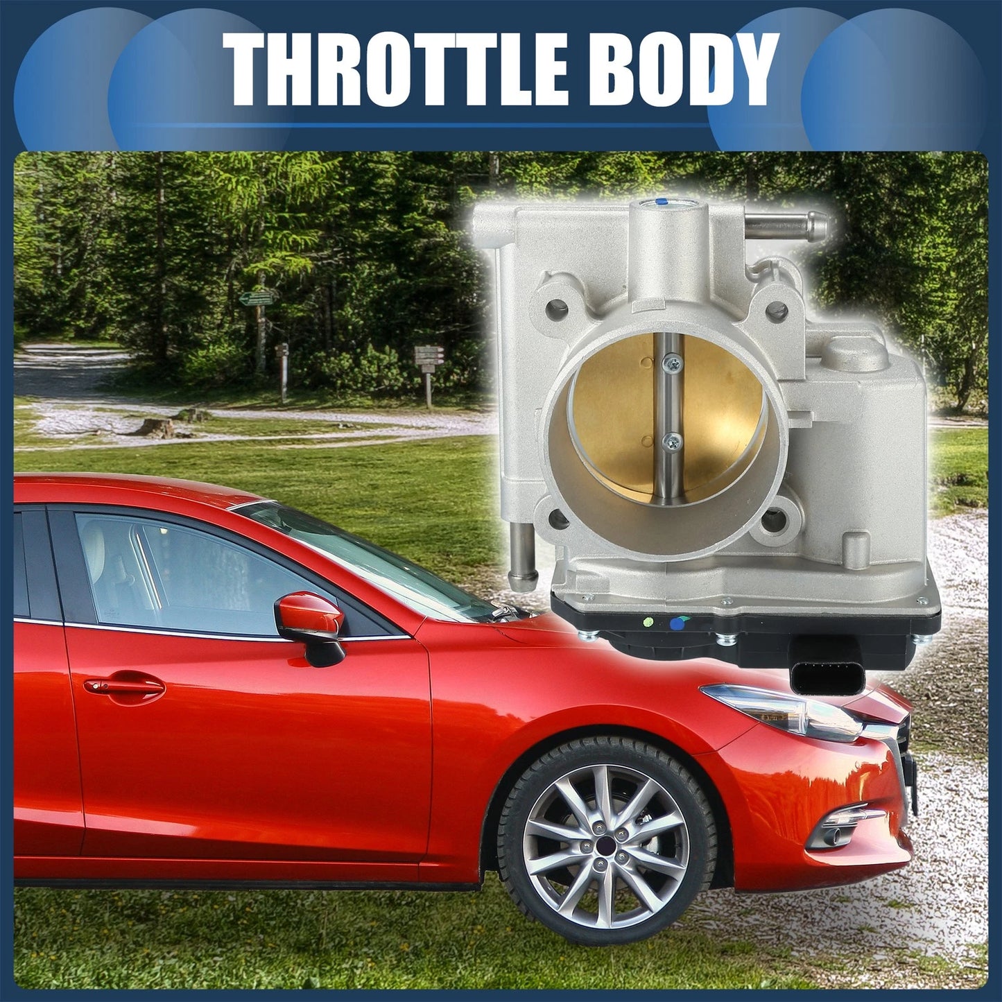 Throttle Body Assembly for Mazda 3 5 6 CX-7 (2004–2012) No.L502-13-640B
