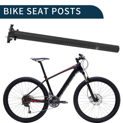Bike Seat Post 34.9mm for Universal Fit (34.9x600mm) Matte Black Carbon Fiber