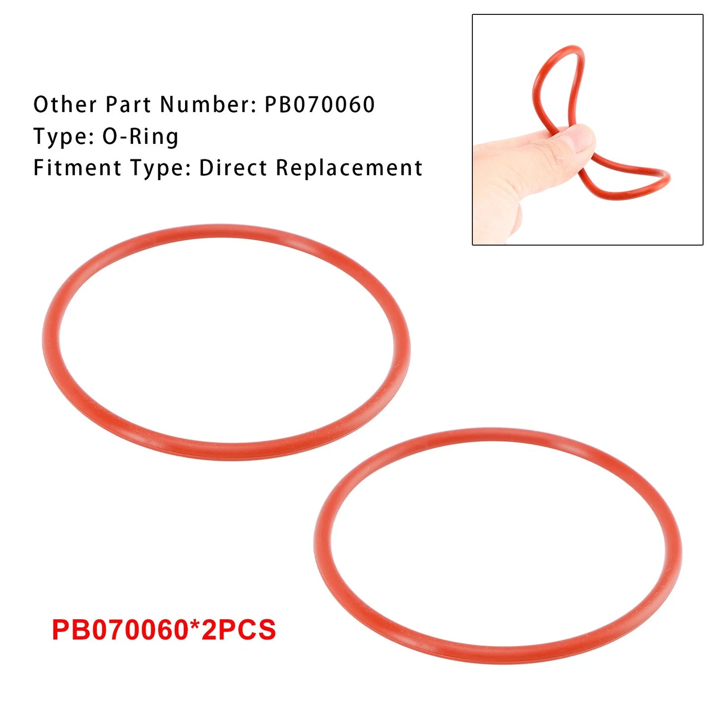 Set of 2 O-Rings for Burner Base PB070060