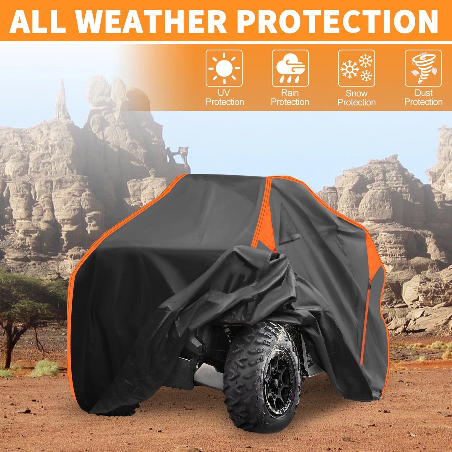 Waterproof ATV Cover for Polaris Sportsman 850 (210D PU)