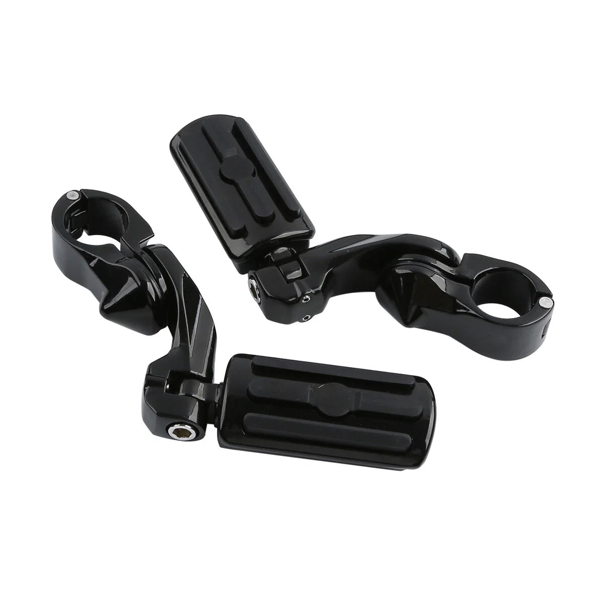 Black Highway Engine Guard Crash Bar Footpeg for Harley Electra Glide (09-24)