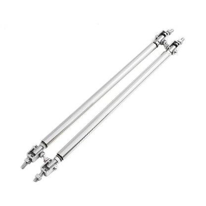 Adjustable Front Bumper Lip Splitter Strut Rod Tie Support Bar for Universal Car