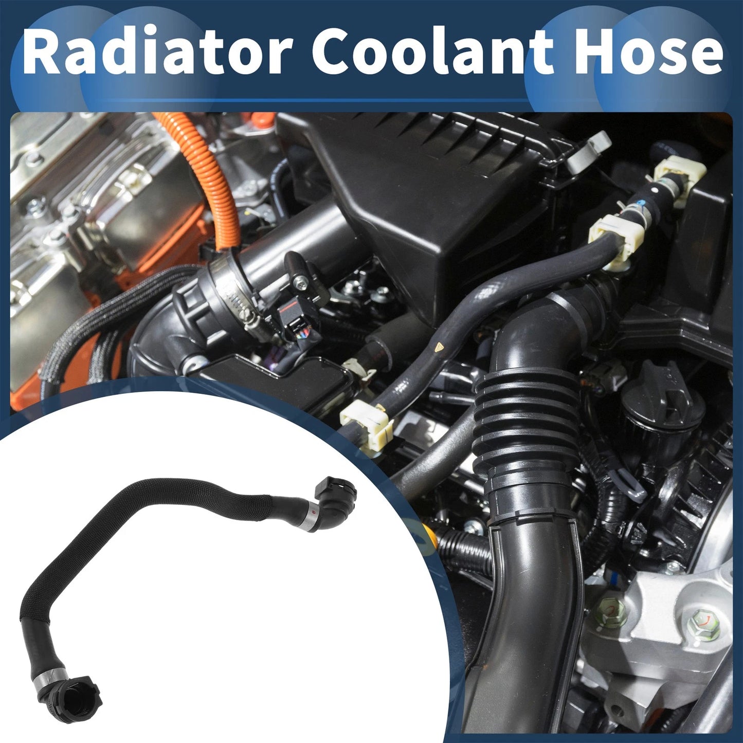 Radiator Coolant Hose for BMW X6 (2008–2019), X5 (2011–2018) No. 17127576368