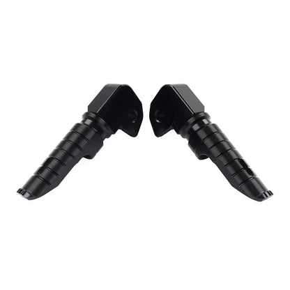 Black Rear Footrests Passenger Pegs for Honda Forza 750 (2021-2023)