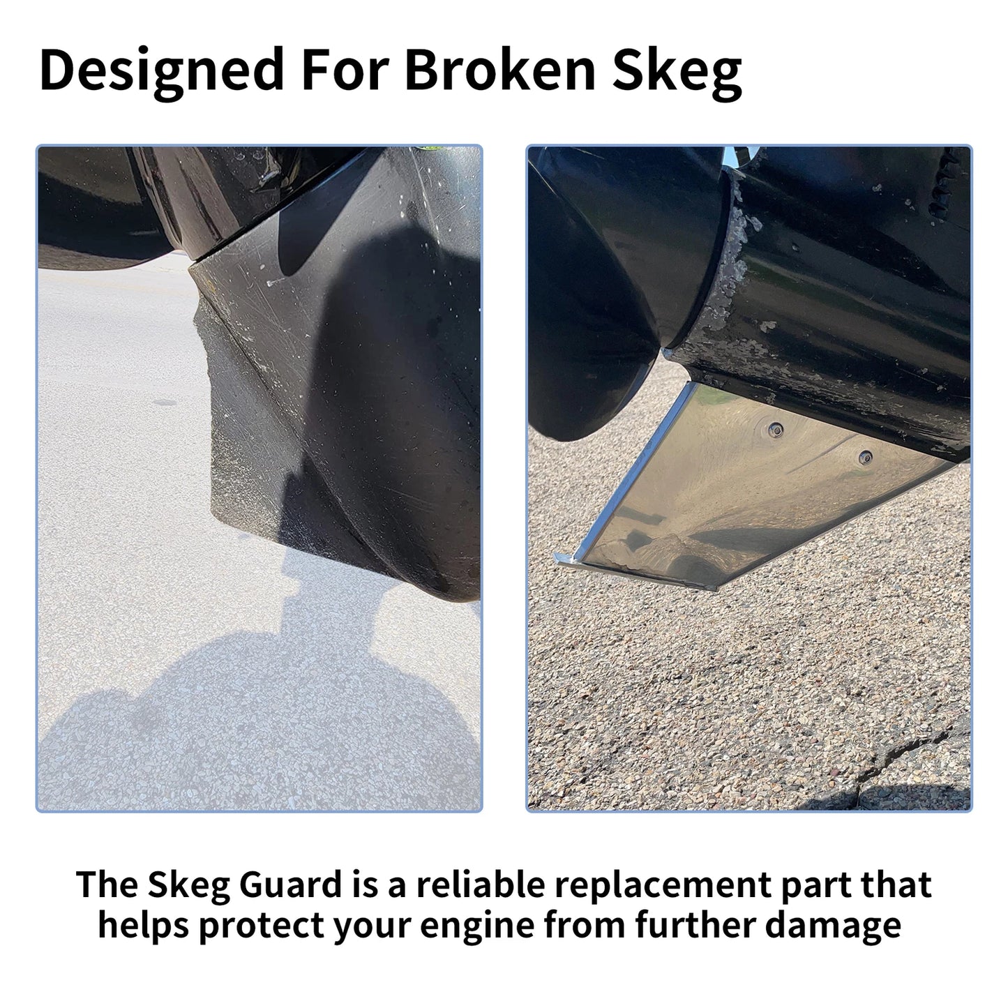 SkegGuard Replacement Skeg for Force 70-90hp 1998–2002