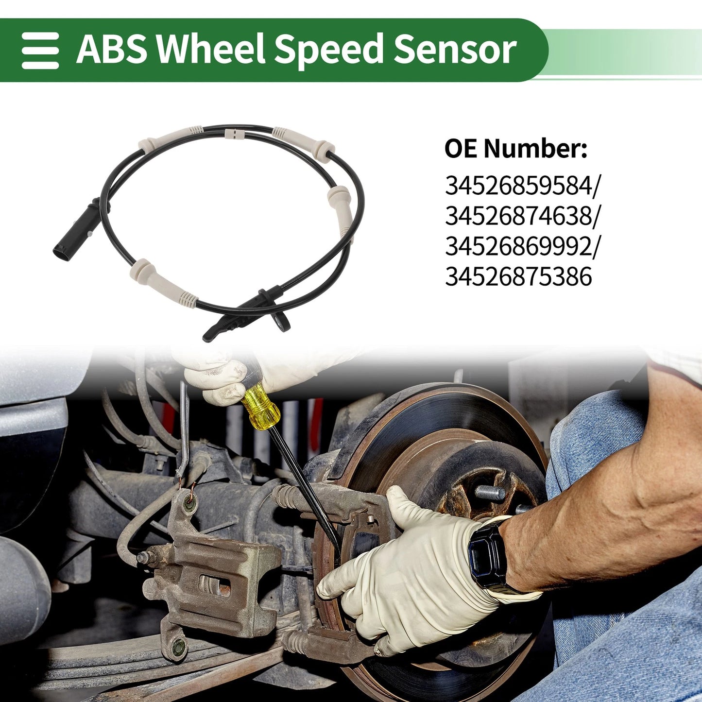 ABS Wheel Speed Sensor for BMW G30 (2016–2017) No. 34526859584/34526874638