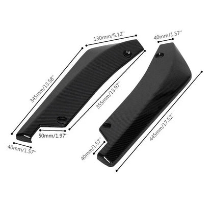 Carbon Fiber Rear Bumper Fin Canard Splitter Lips for Cadillac Escalade CTS CT5