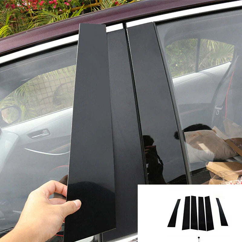 6x Pillar Posts Door Trim Piano Cover for Jeep Cherokee (2014–2022)
