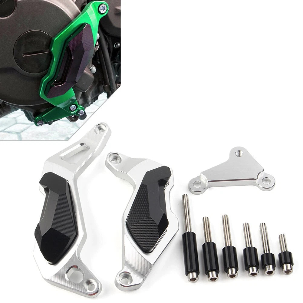 Front Chain Sprocket Cover Guard for Kawasaki ER6N ER6F (2006–2017) - Green