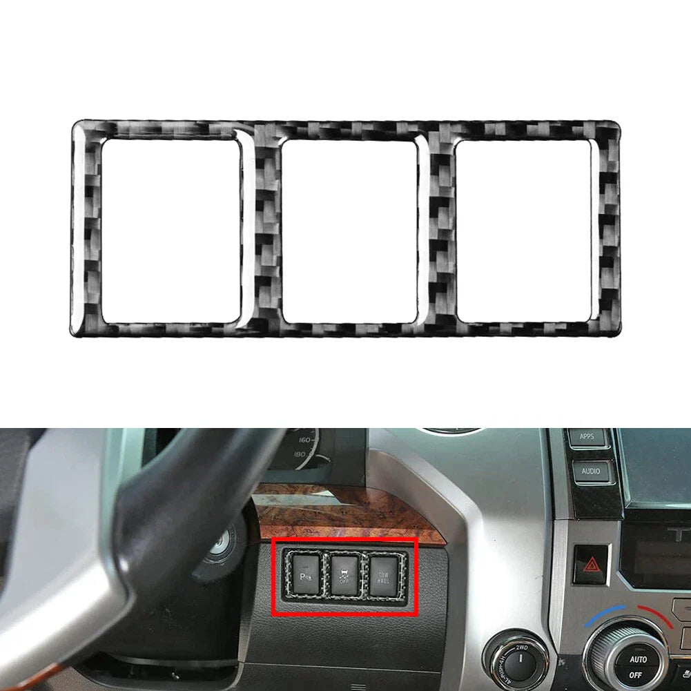 Carbon Fiber Interior Mode Switch Cover Trim for Toyota Tundra (2014-2021)